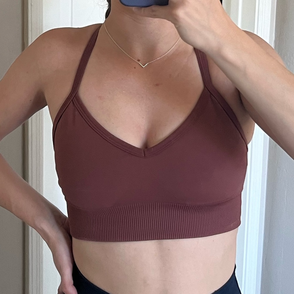 Lululemon long line ebb to street bra